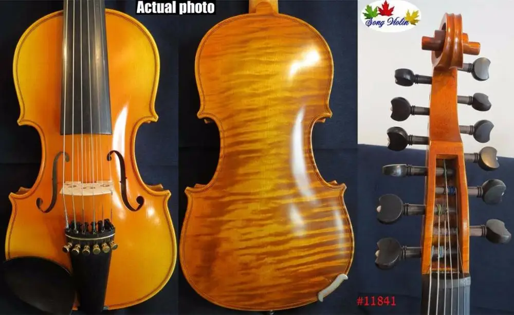 

Hand made SONG Brand Maester 6×6 strings 14" Viola d'Amore,good sound #11841