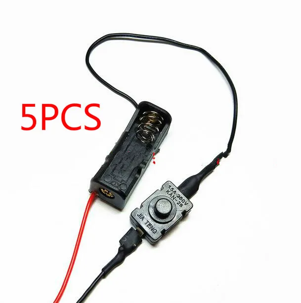 5pcs 12V 23A Battery Holder 12V battery box with switch for LED light strip doorbell power box