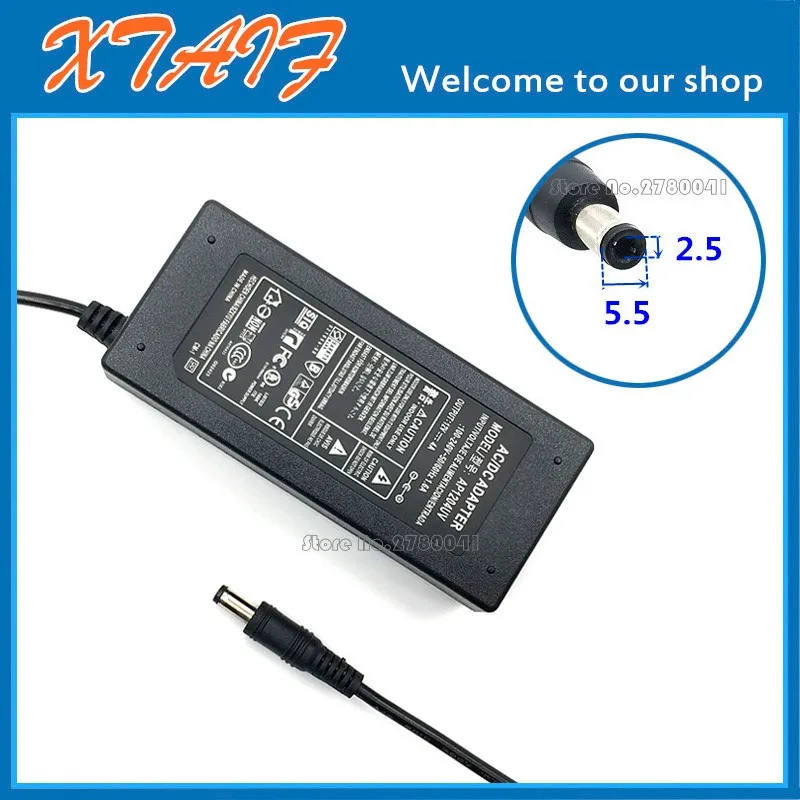 12V 4A AC Adapter For ELO ET1925L Touchscreen LCD Monitor Charger Power Supply   Without AC Cable