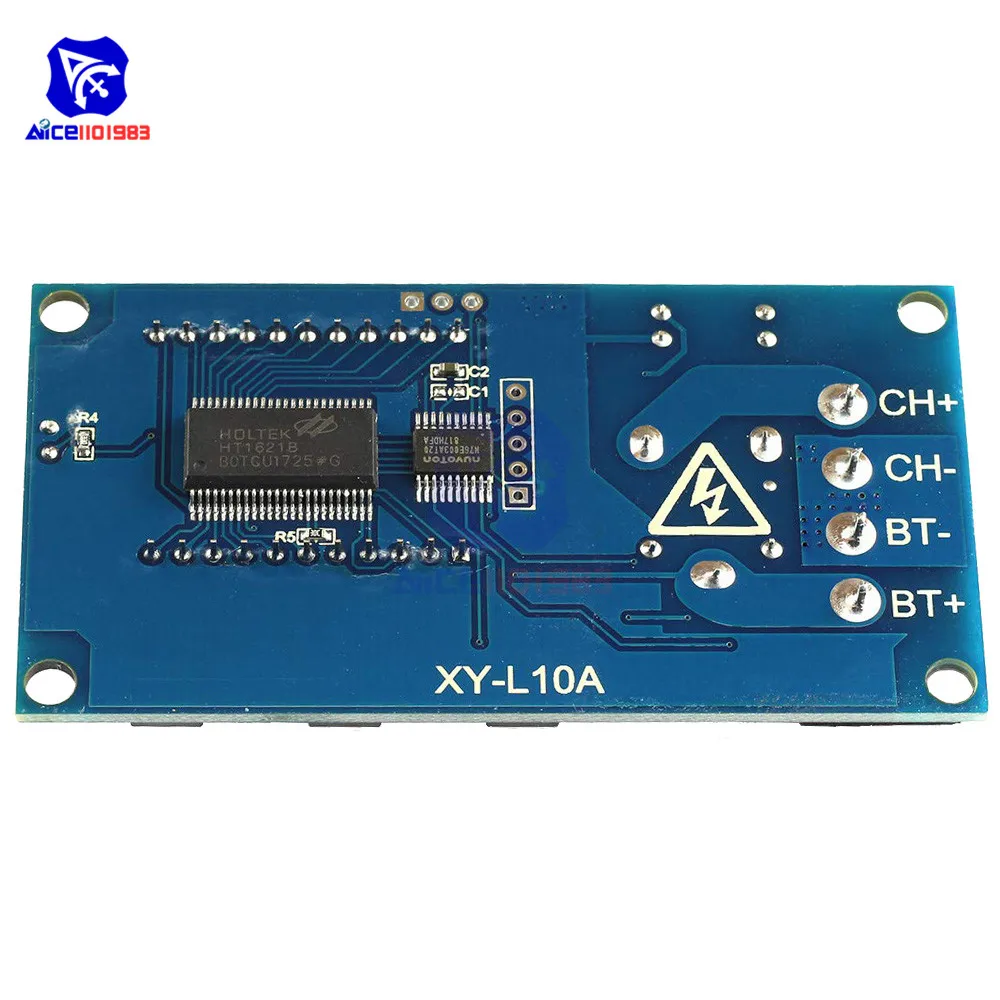 Lithium Battery Charge Controller Protection Board Auto Charging/Cycle Charge/Limited Time Charge Switch Relay LCD Display 6-60V