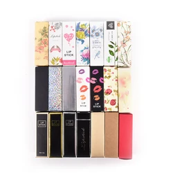 10pcs/lot 5G 5ml Lip Balm Tube Packaging Carton Box 21 colors Lipstick Tube DIY Packing box 25*25*88mm Colorful Kraft Paper Gift