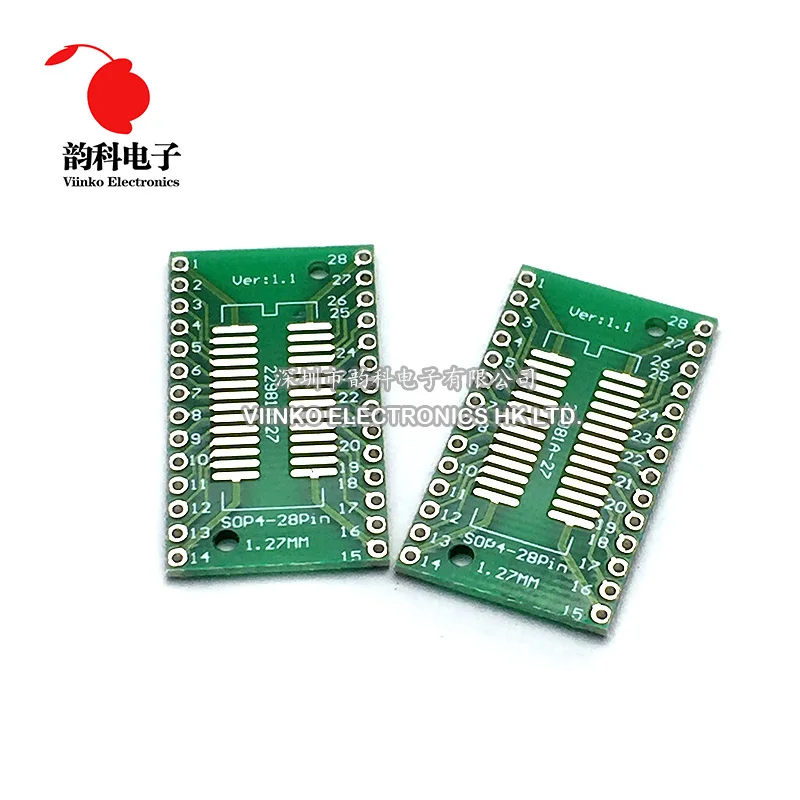 10PCS TSSOP28 SSOP28 SOP28 to DIP28 Transfer Board DIP Pin Board Pitch Adapter