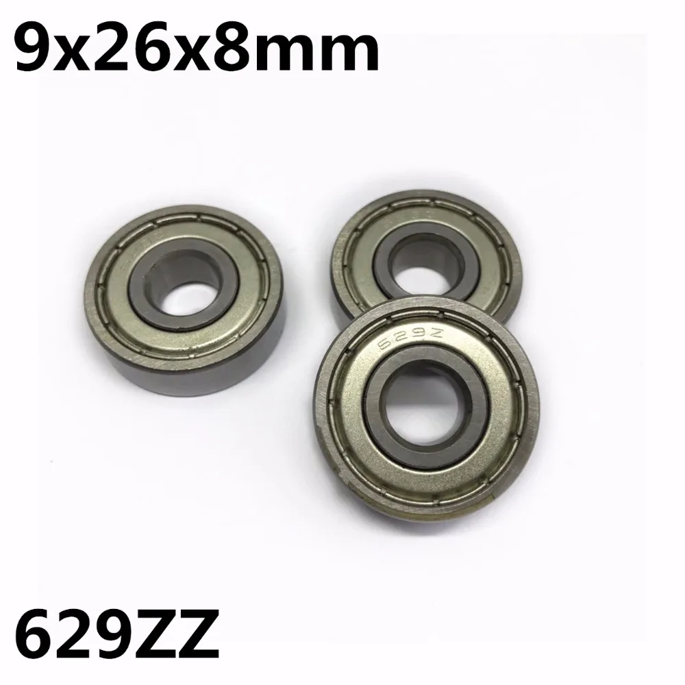 50Pcs 629ZZ 629-2Z 9x26x8 mm Deep groove ball bearing Miniature bearing High qualit 629Z