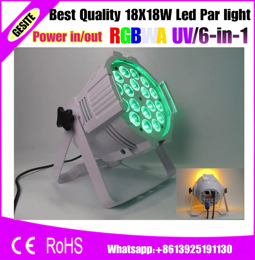 18w 6in1 RGBW 18pcs Focusing Led Par Can Wash Lights