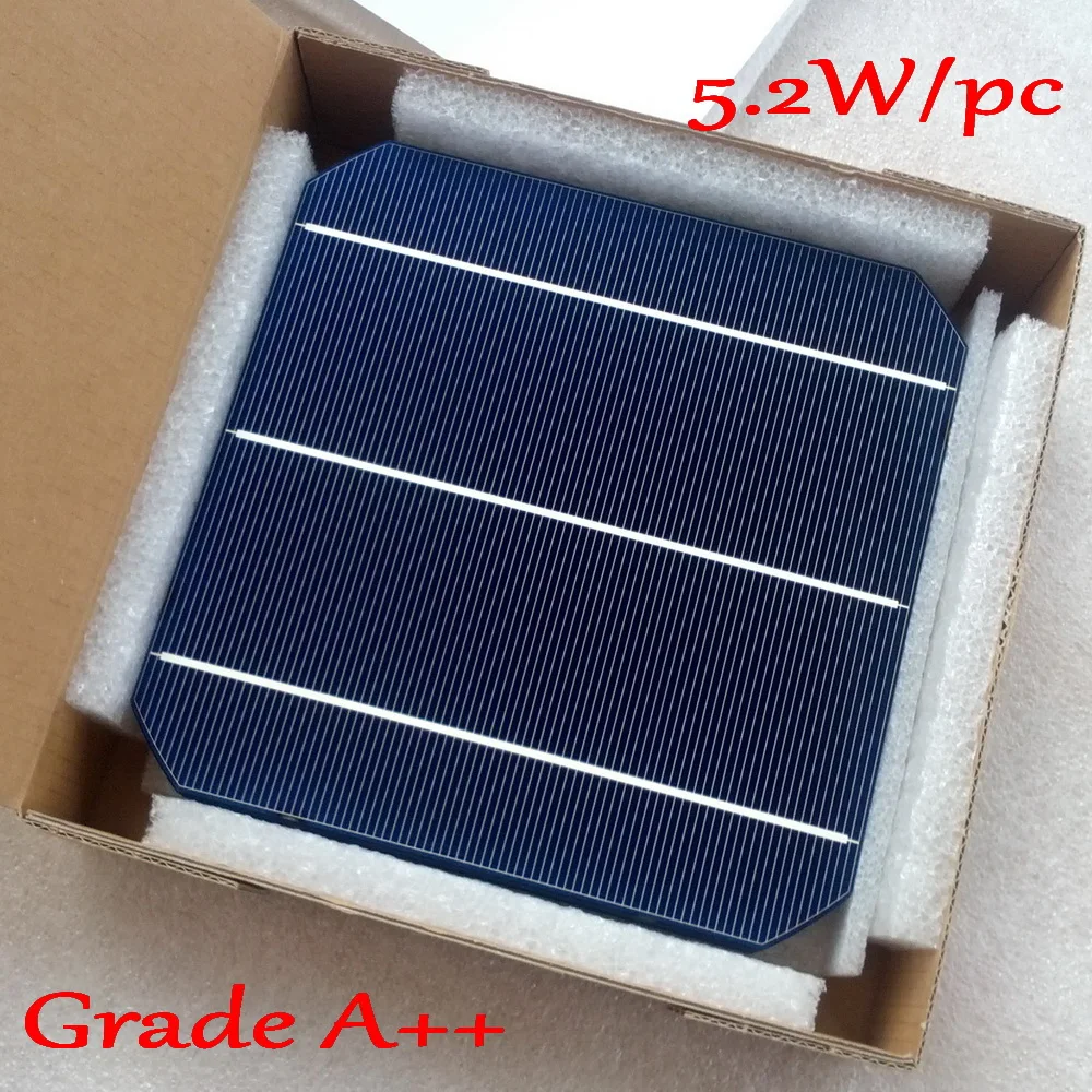 Sunpower flexible solar cell- Newest Double-side Mono Monocrystalline Solar Cell- 4BB Mono Poly solar cell with enough PV Ribbon