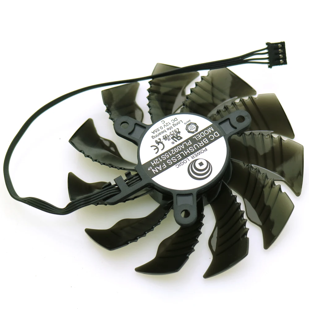 Darmowa wysyłka PLA09215S12H PLA09215B12H 12V 0.55A 86mm 4Pin dla Gigabyte GTX970 GTX960 mini-itx karta graficzna VGA wentylator chłodnicy