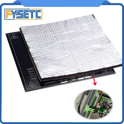 1PC Heating Bed Heat Insulation Cotton 200mm/300mm/400mm Foil Self-adhesive Insulation Cotton Sticker 10mm Thickness 3D Printer