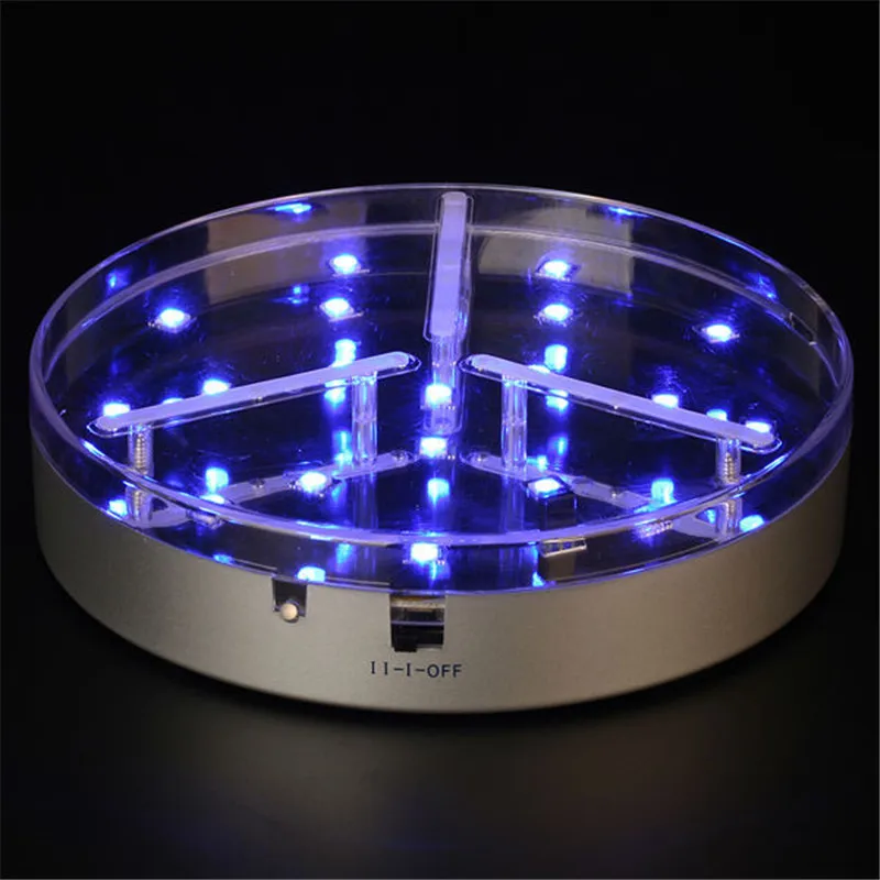 

10 Pieces/Lot Wedding Party Lighting Illuminated Display Light-Up LED Base LED Centerpiece Vase Up Light