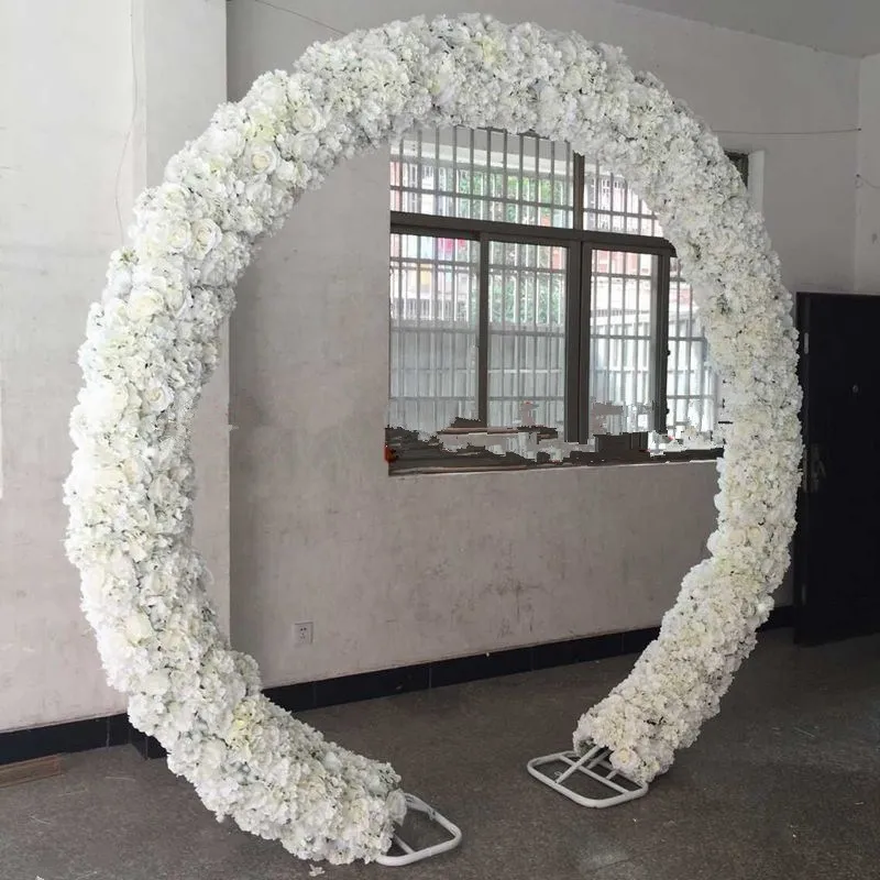 

New Arrival Wedding Decoration Arch Stand Store Opening Flower Frame Galvanized Shelf O and U two Shape Available