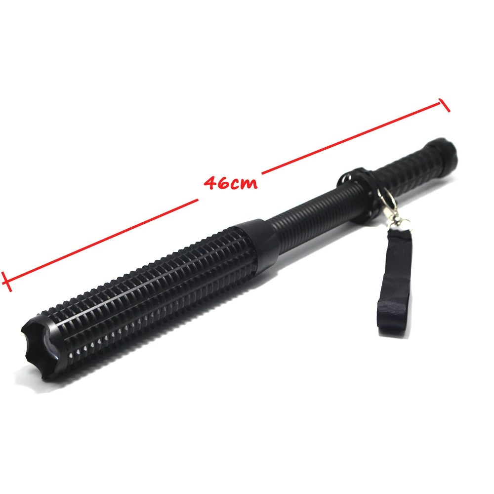 2000 lumens Q5 Telescopic baton LED Flashlight Zoom long shots self defense Security Patrol 18650 Led rechargeable flashlights