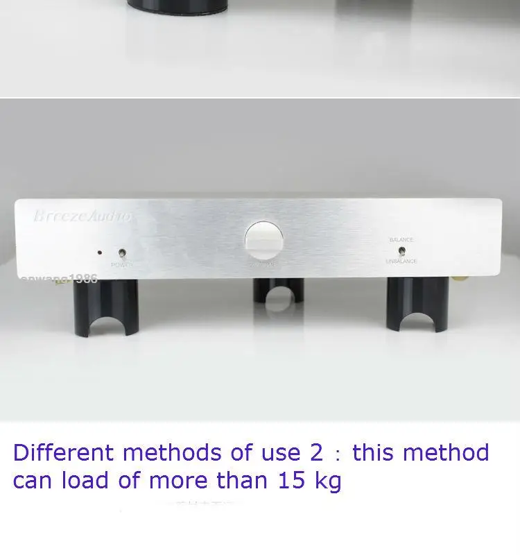 Amplificatore per staffa ammortizzatore per asta metallica da 4 pezzi Piedini in alluminio multiuso