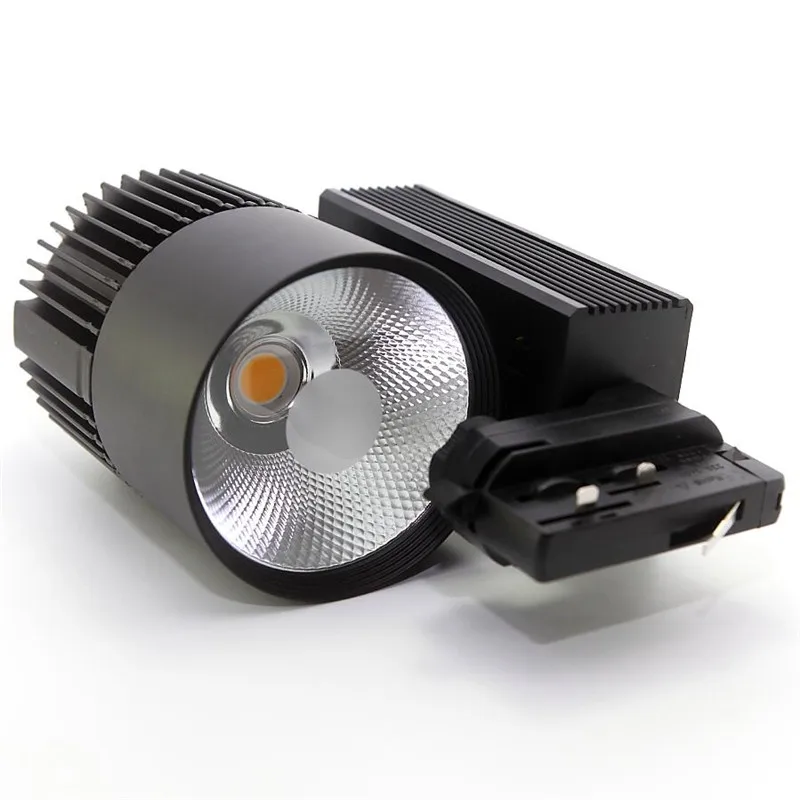 Imagem -02 - Pode Ser Escurecido Fios Fase 35w Cob Led Spotlight Ferroviário Luz Linha Led Luzes da Trilha Iluminação Commerical Substituir Lâmpadas de Halogênio 8x