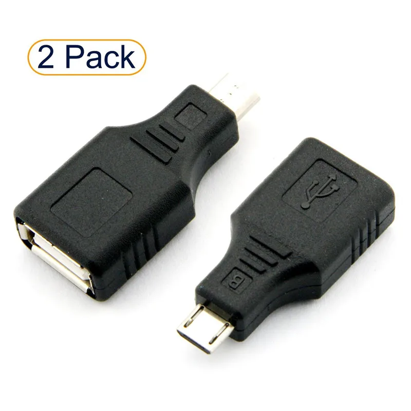 

2pcs/Lot USB 2.0 Micro USB Male to USB Female Host OTG Adapter for SamSung S3 i9100 i9300 Note 2 3 4 5 S5 S4 S6 Phone and Tablet