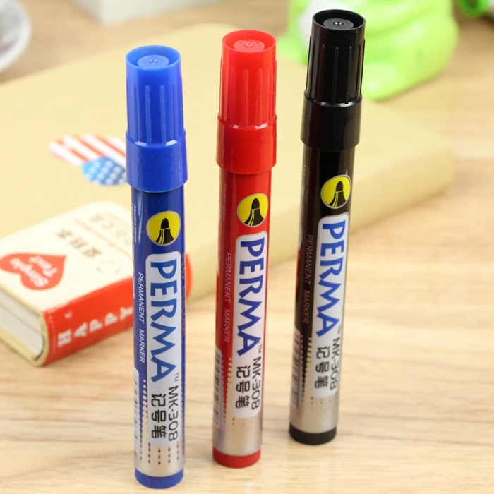 20 Pcs/Box 3-Color Economical & Durable Permanent Marker for School Stationery & Office Supply & Logistics