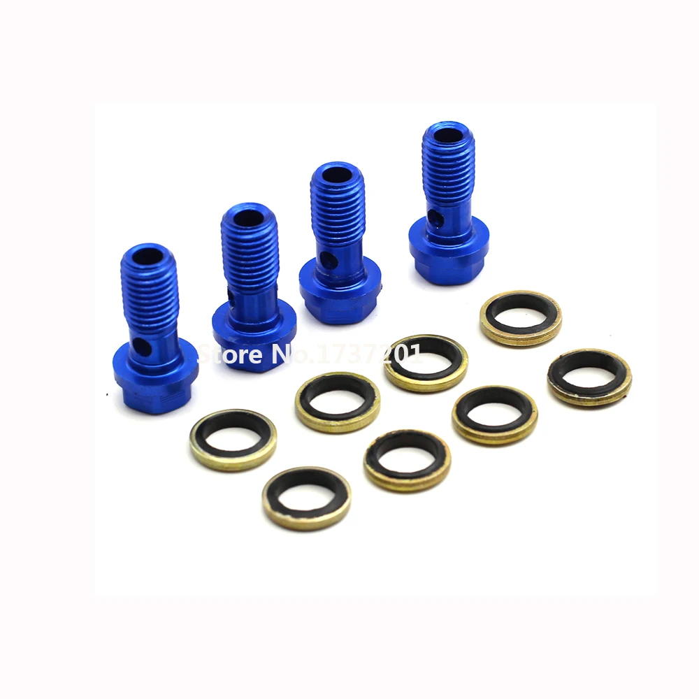 M10 dirt pit bike engine oil cooler fitting refit connector oil screw M10 motorcycle parts adapter screw oil through screw