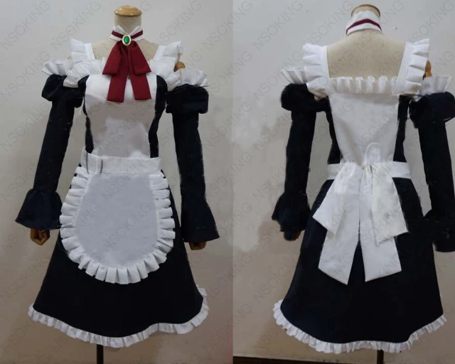 Anime OBC Myuseru Fuoaran  Cosplay Costume Moeru Shinryakusha Outbreak  maid party Dress Tailor Made