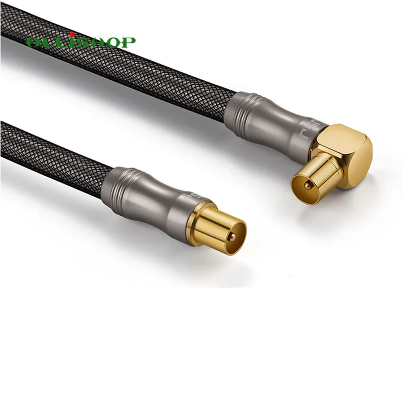 

3 Type 1080P HDTV Antenna Cable Premium Coaxial Cables Coax Connector for DVB-T and DVB-T2, Radio 75Ohm TV Signal Cable