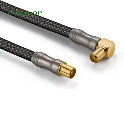 3 Type 1080P HDTV Antenna Cable Premium Coaxial Cables Coax Connector for DVB-T and DVB-T2, Radio 75Ohm TV Signal Cable