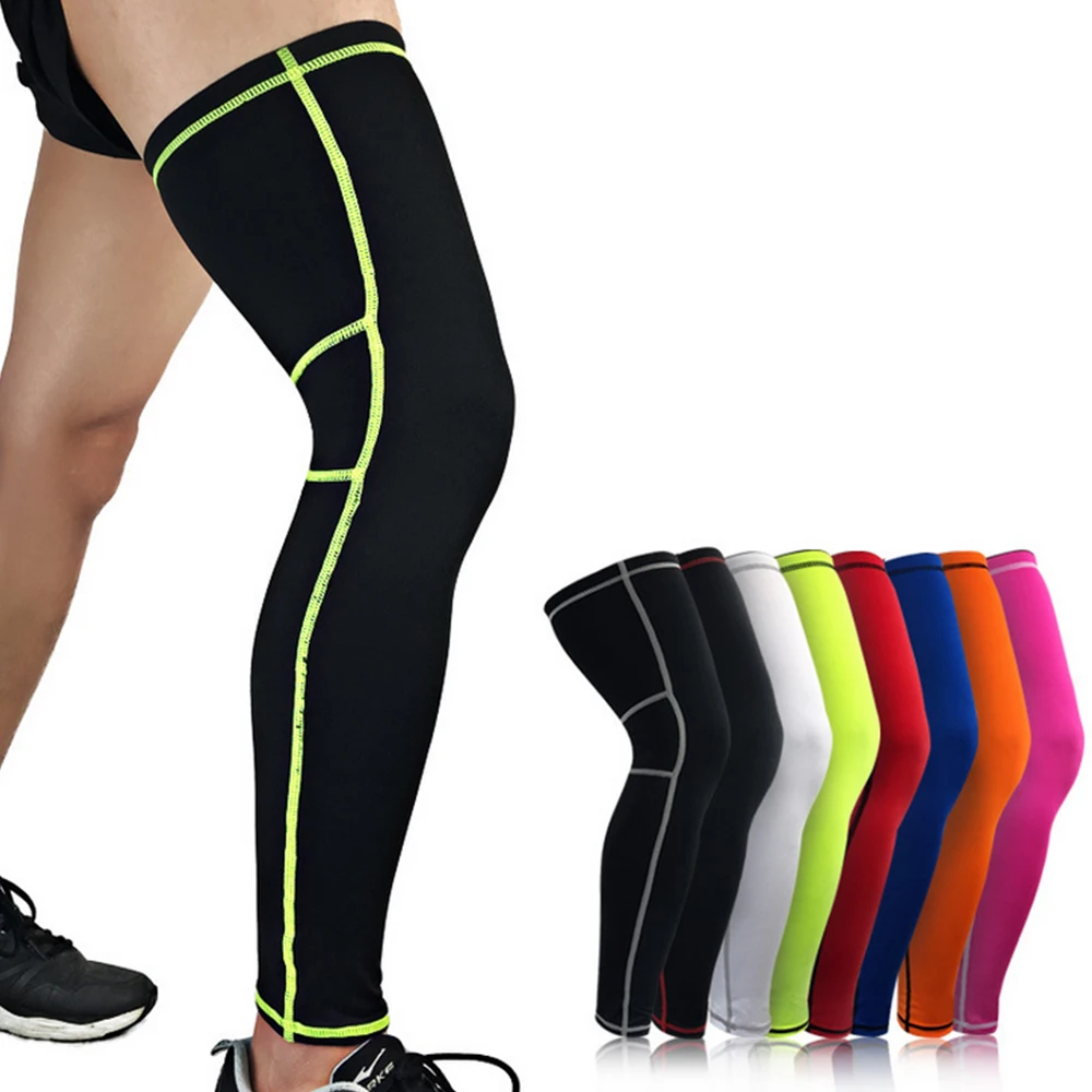 Men Women Legwarmers Compression Fitness Cycling Basketball Knee Calf Protector Sleeve Running Hiking Calf Leg Sleeve Breathable