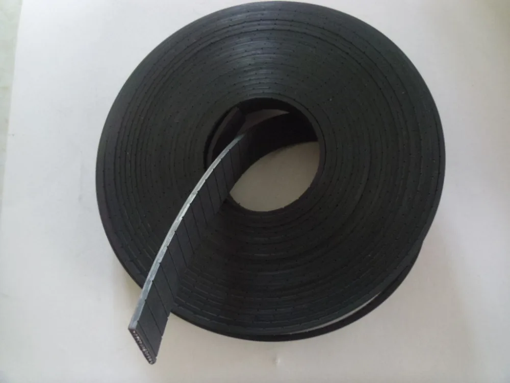 5Meters/lot high quality PU flat belt black P3 width 25mm thickness 3mm color black fitness equipment flat belt Free shipping