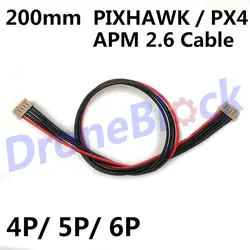 5PCS Navio2 Pixhawk PX4 APM 2.5 2.6 Cable DF13 Connector wire 20cm 4p 5p 6p