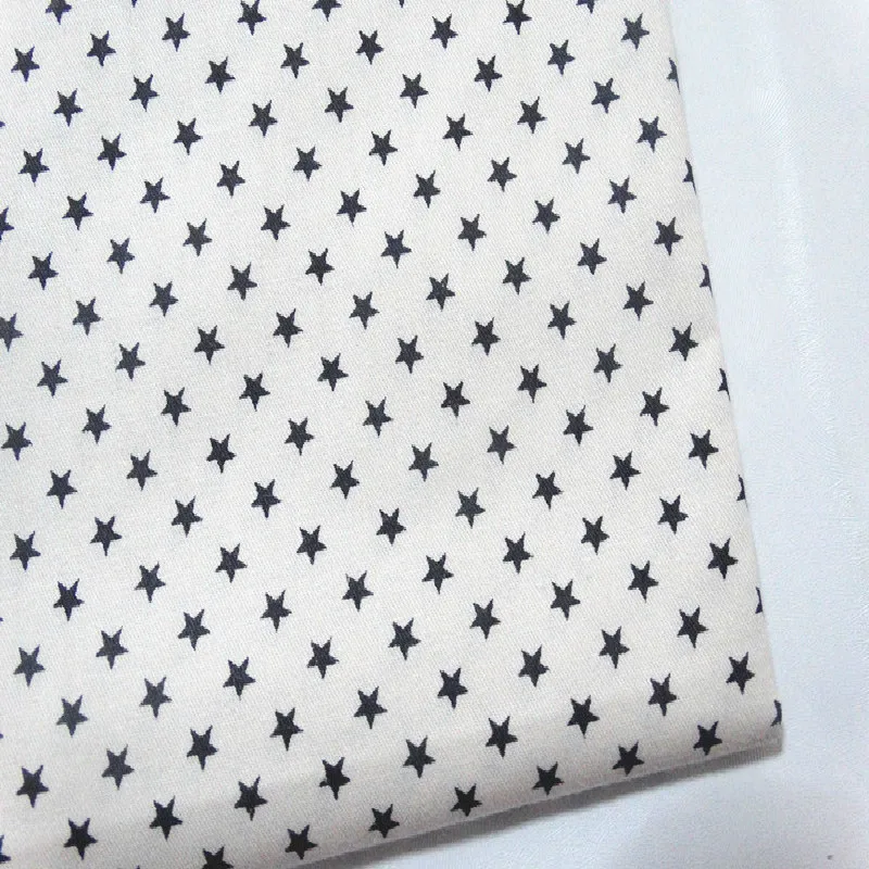 Printed Star Twill Cotton Fabric for DIY Sewing Patchwork Pillow Dress Bedding fabric by half meter