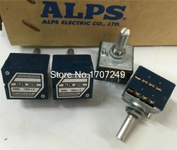 Free Shipping 1Pcs 10K 20K 50K 100K 250K 500K Japan ALPS RK27 Double stereo potentiometer 10~500KAX2 RK27 Rotary switch