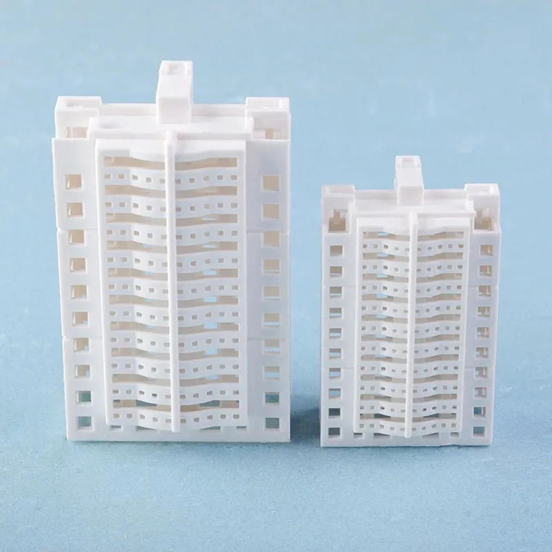 Model of commercial building of 1:500apartment building and 1:800 commercial building in a small residential building in the san