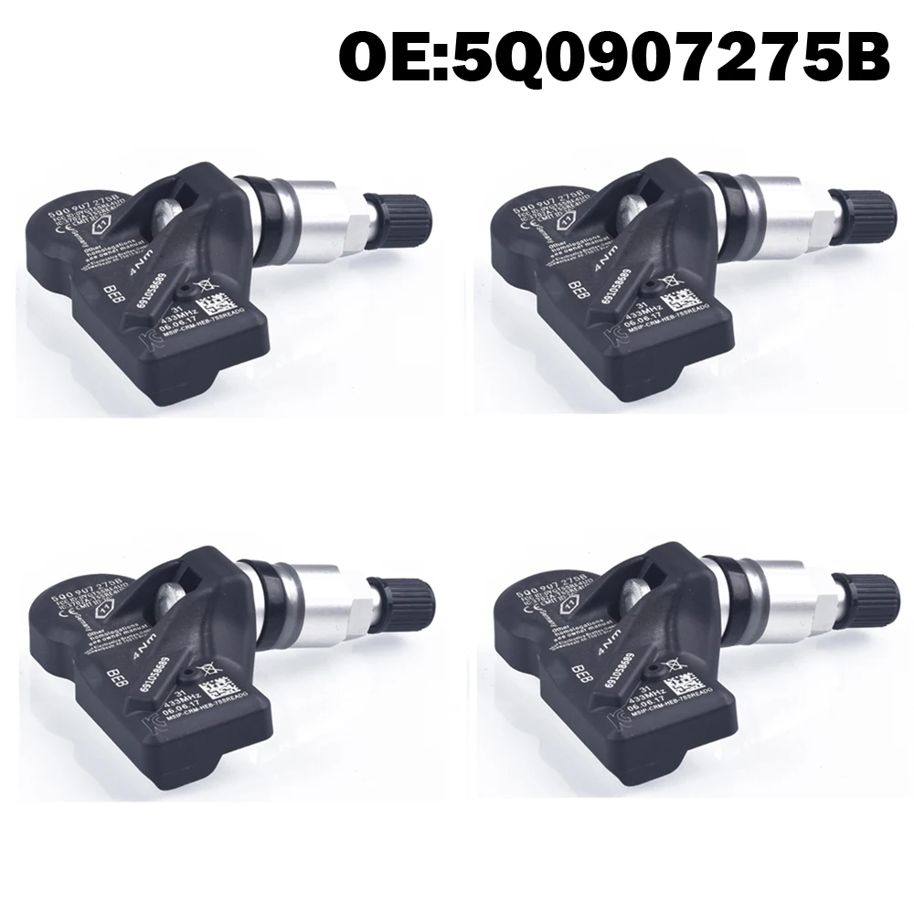 

4 PCS MQB Car Tire Pressure Monitor Sensor TPMS for vw T-Roc Sharan Jetta Transporter T6 For SKODA Kodiaq 2018 2019