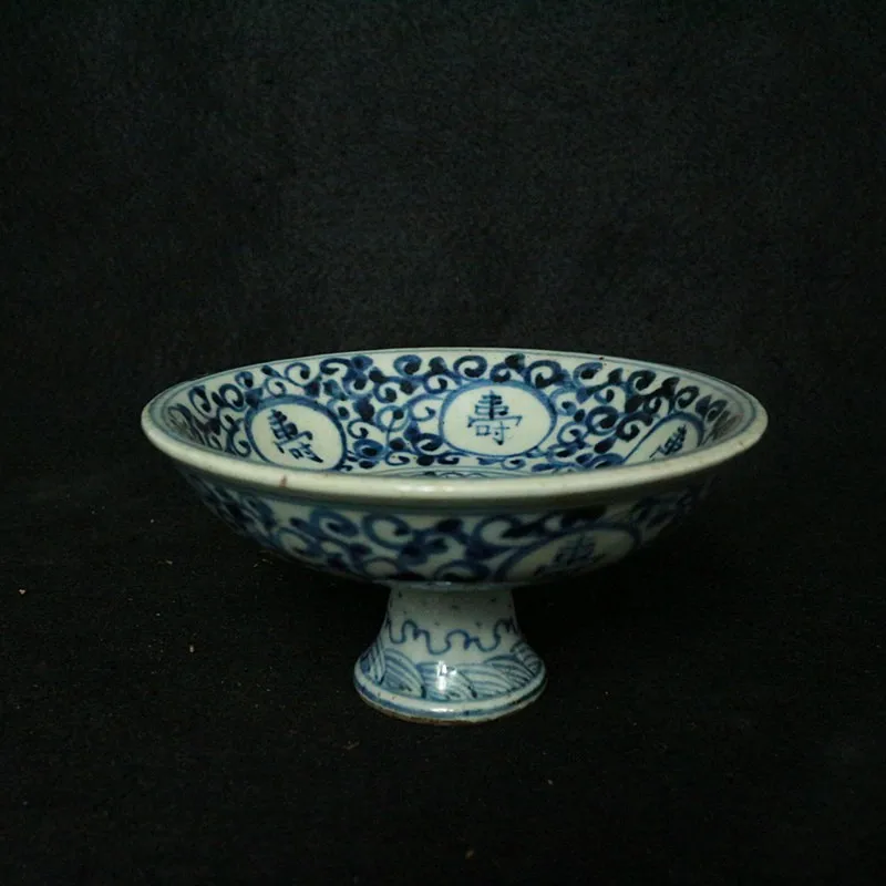 Rare Old Chinese MingDynasty(1368-1683)Blue and white Porcelain tall bowl, best Home Decorationsm Free shipping