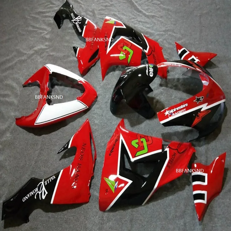 Injection Black red Fairing parts FOR KAWASAKI NINJA 06 07 ZX10R 06-07 ZX 10R 2006 2007 ZX-10R 06-07  fairings mold