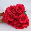 Künstliche Blumen Günstige Seidenhortensien Brautstrauß Hochzeit Heim Neujahrsdekoration Zubehör für Vasen-Pflanzen-Arrangements – Detail 33
