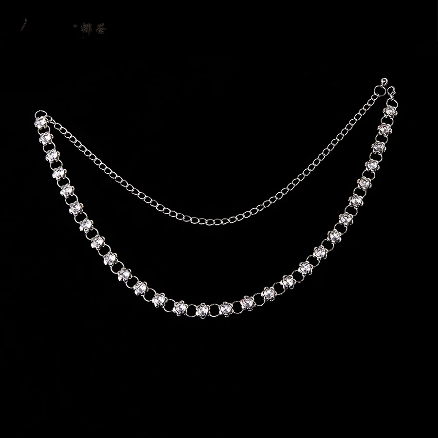 Cinturón de cristal con diamantes de imitación para mujer, joyería para danza del vientre, brillante, para vestido de novia y boda