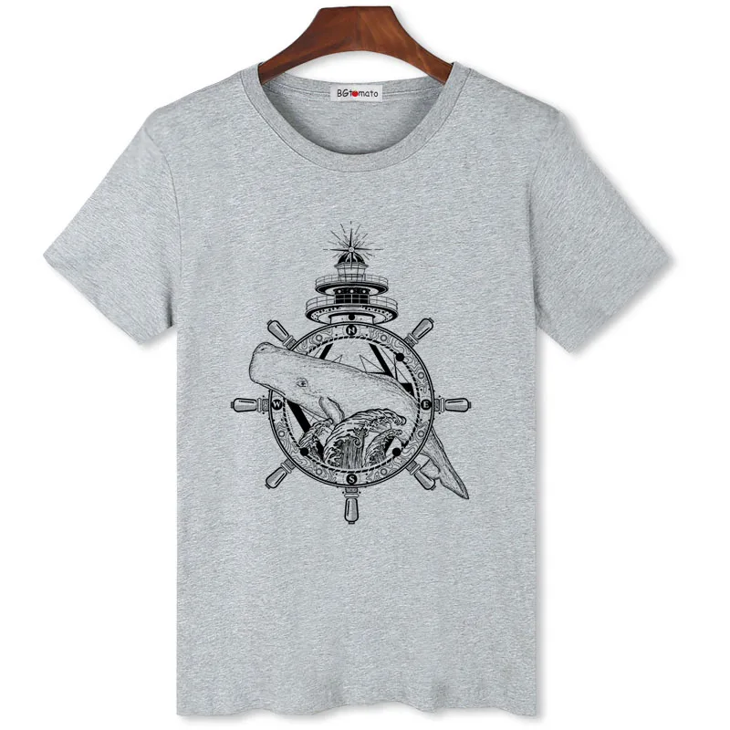 BGtomato Marine protector tshirt hot sale Environmental protection shirt mens summer casual t-shirt brand new design tops