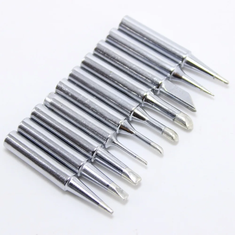 

10pcs/lot Solder Iron Tip 900M-T For 936 SAIKE ATTEN GORDAK KADA YIHUA Soldering Rework Station Iron Tsui