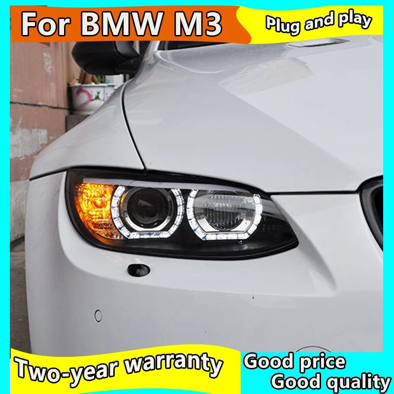 

Car Styling case for BMW M3 328i 335i 330i E92 E93 2006-2012 LED Headlights LED Headlight H7 D2H HID Angel Eye Bi Xenon Beam