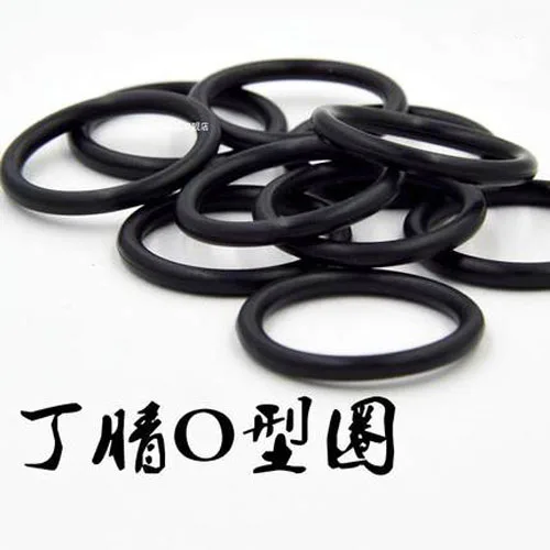 10pcs 1.8mm wire diameter black silicone O-ring 56mm-77mm Inner diameter waterproof insulation rubber band abrasion resis