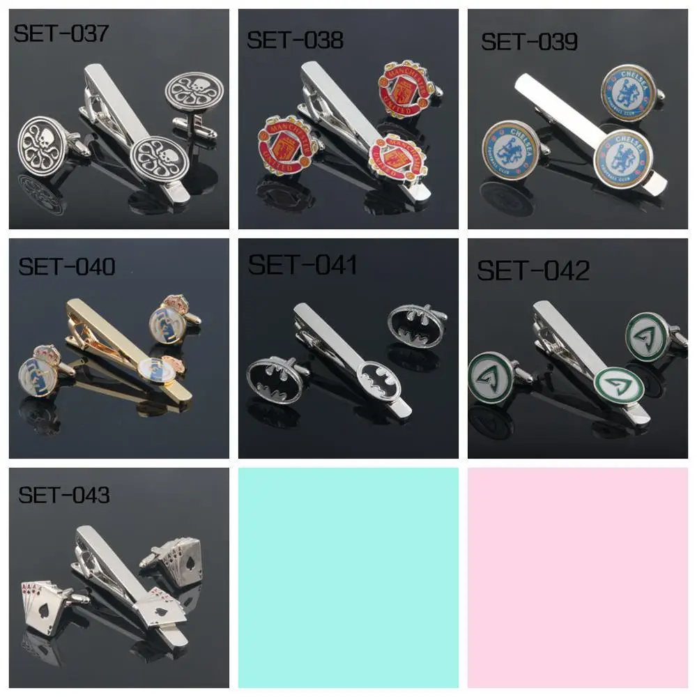 Interesting Tie Clip Novelty Tie Clip Can be mixed  For Free Shipping Super HeroSET-001--SET-018