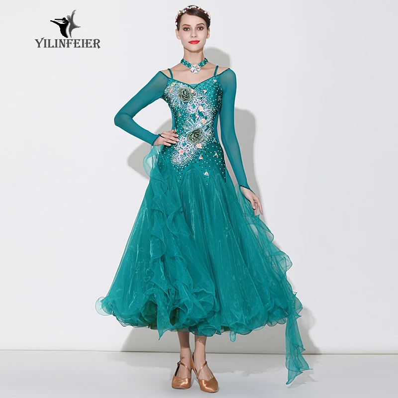 High-grade ballroom waltz dance dress ballroom dance competition dresses standard ballroom dancing clothes tango dress  S7033