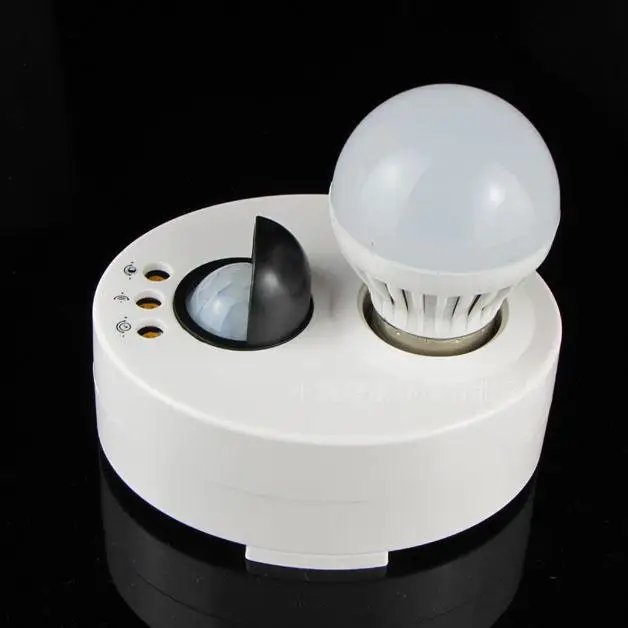 LED bulb/light adjustable E27 holder socket/lamp holder with automatic body infrared IR sensor PIR motion detector AC110V-250V