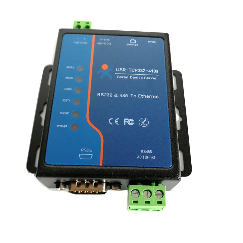 USR-TCP232-410s ModBus RTU Converters support DNS DHCP RS232 RS485 SERIAL TO ETHERNET TCP/IP MODULE