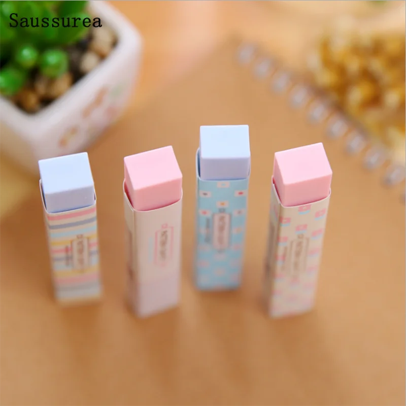 1 Pcs Kawaii Cartoon Pencil Erasers Creative Accessories Korean Stationery Office School Supplies