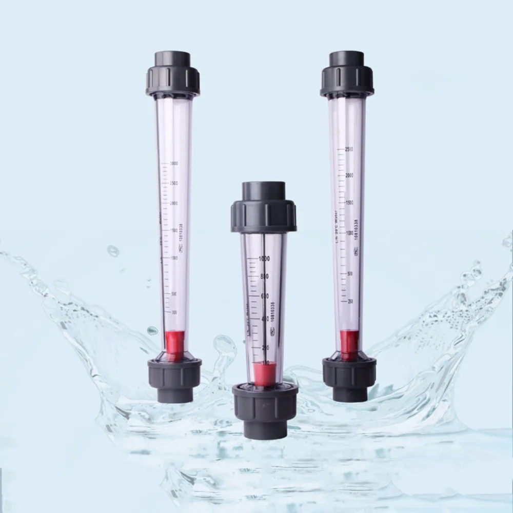 LZS-15 (60-600 L/H Short tube) Pipeline water rotameter flow meter flowmeter Tools Measurement Instruments FlowMeters LZS15