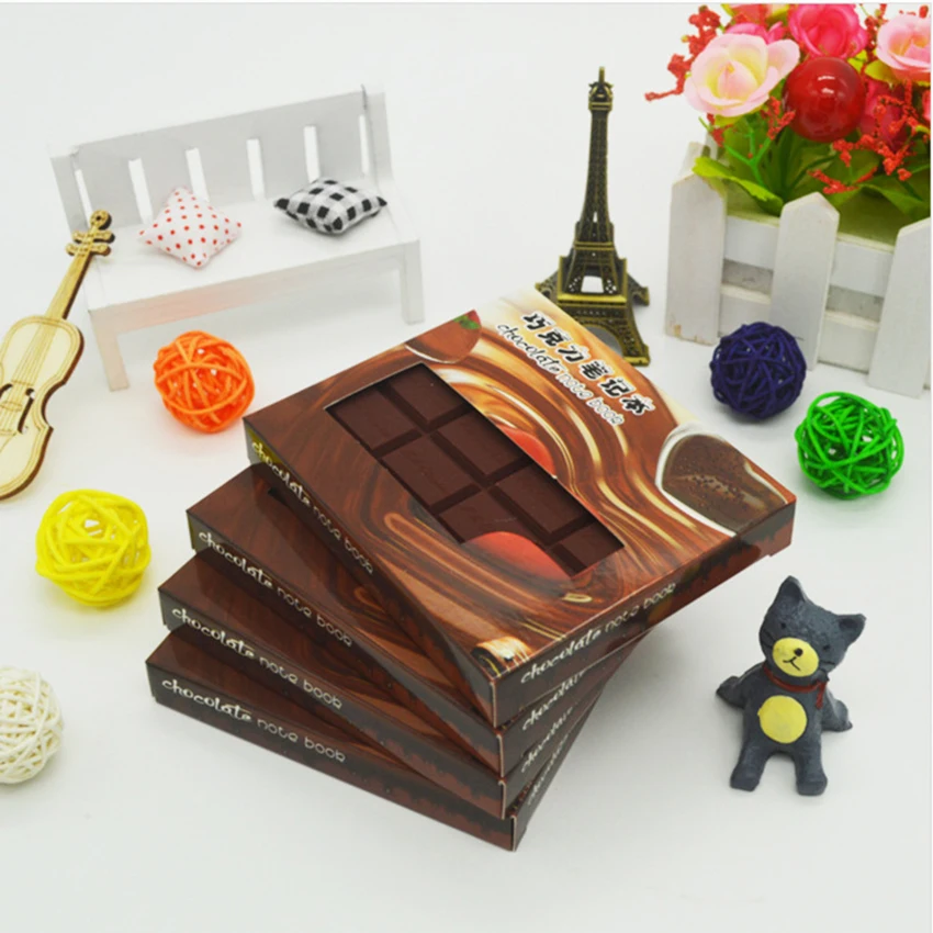 Chocolate Shape Notebook Creative Memo Pad Paper Writing Message Notepad Students Stationery Office Supplies Diary Notes