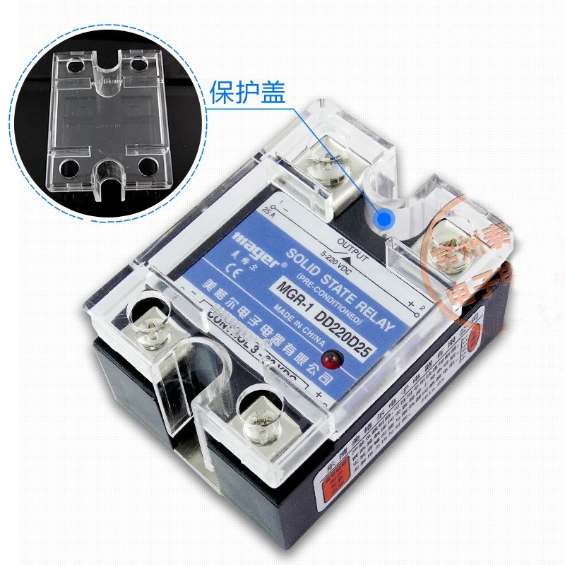 Free shipping 5pc Industrial use Mager SSR 25A DC-DC Solid state relay Quality 24V DC-DC MGR-1 DD220D25