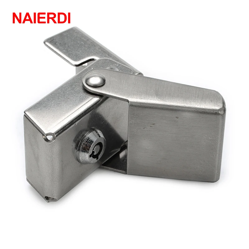 NAIERDI J605 Advertisement Lock Stainless Steel Cabinet Boxes Hasp LED Light Trunk Accessory Locks For Industry Hardware