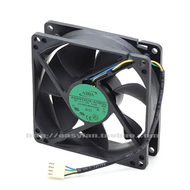 NEW ADDA AD0912UX-A7BGL 9025 9CM 4PIN PWM Temperature control cooling fan