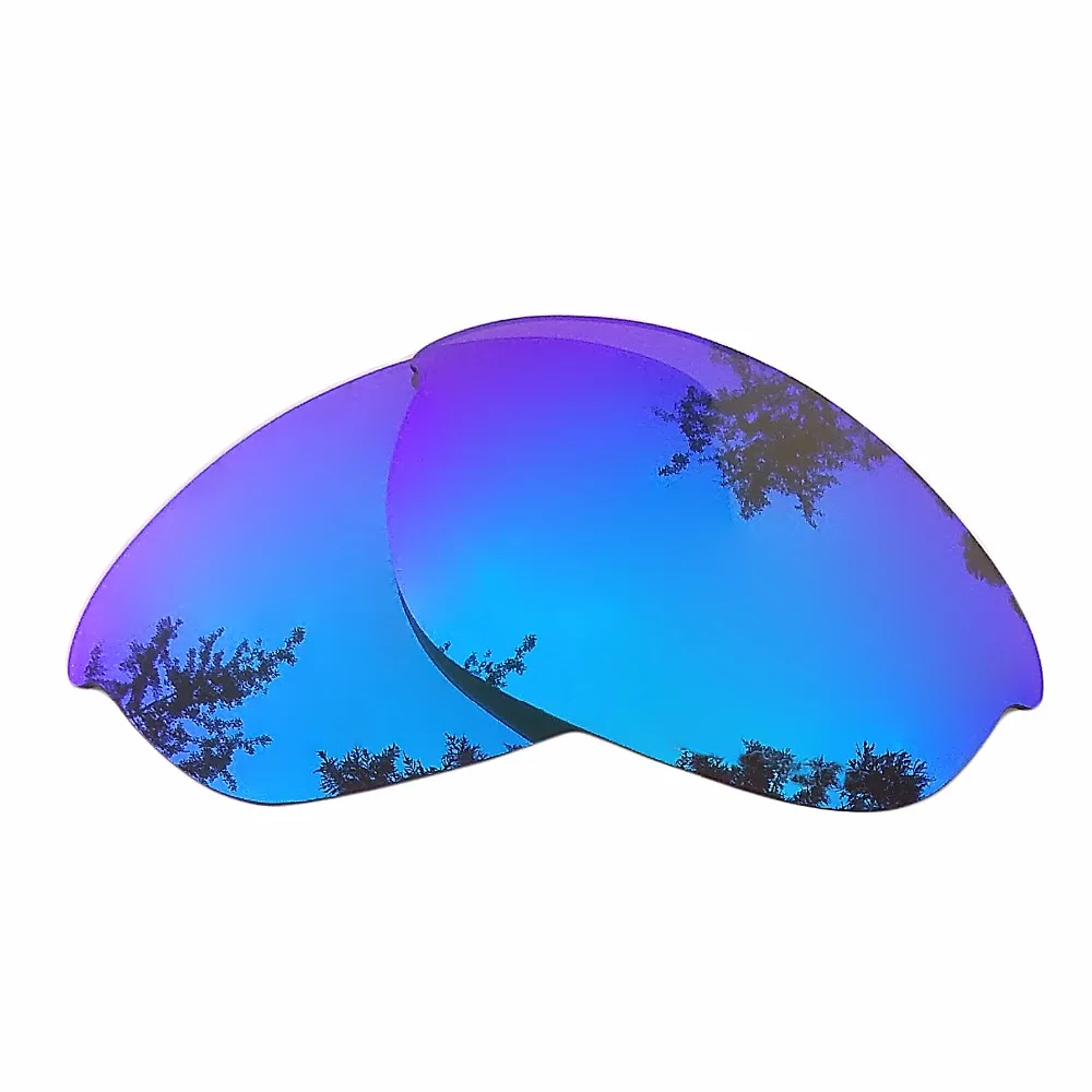 Silver Mirrored & Ice Blue Mirrored Polarized Replacement Lenses For-Oakley Half Jacket Frame 100% UVA & UVB