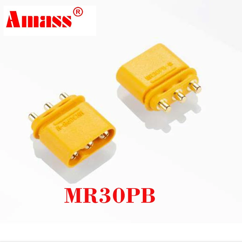 10pair/20PCS Amass MR30 MR30PB MR30PW Connector Plug With Sheath Female & Male for RC Lipo Battery RC Multicopter Airplane