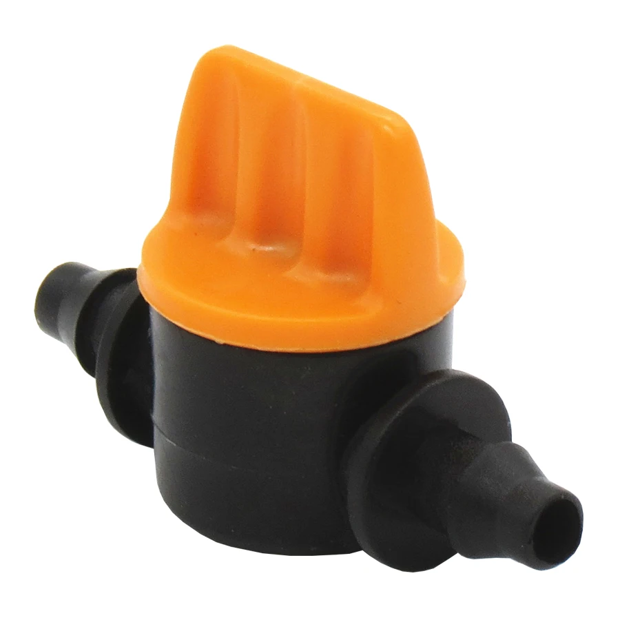 MUCIAKIE 10 sztuk miniaturowe plastikowe zawory odcinające złącza dla 4/7mm wąż ogród nawadnianie adapter Barb